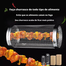 Cesta Cilindro MasterGrill | Assados e Legumes Perfeitos, Sem Cair na Brasa