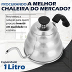 Chaleira Pescoço Fino Elegance | Design Sofisticado e Aquecimento Durável