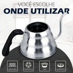 Chaleira Pescoço Fino Elegance | Design Sofisticado e Aquecimento Durável