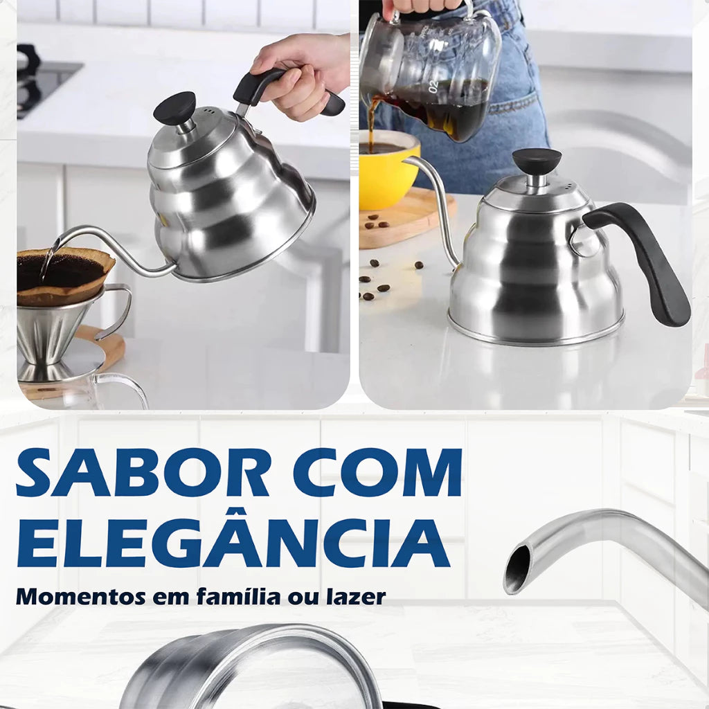 Chaleira Pescoço Fino Elegance | Design Sofisticado e Aquecimento Durável