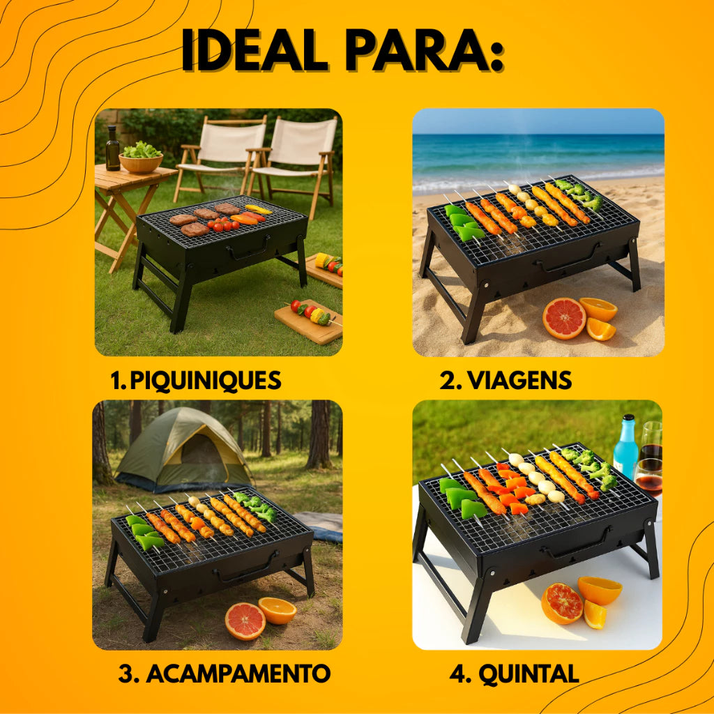 Churrasqueira Portátil FastGrill | Sabor e Praticidade em Qualquer Lugar