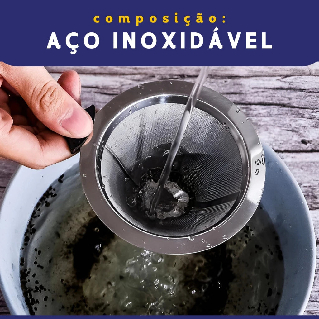 Coador Reutilizável EcoClean | Economia e Sustentabilidade em Cada Xícara