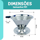 Coador Reutilizável EcoClean | Economia e Sustentabilidade em Cada Xícara