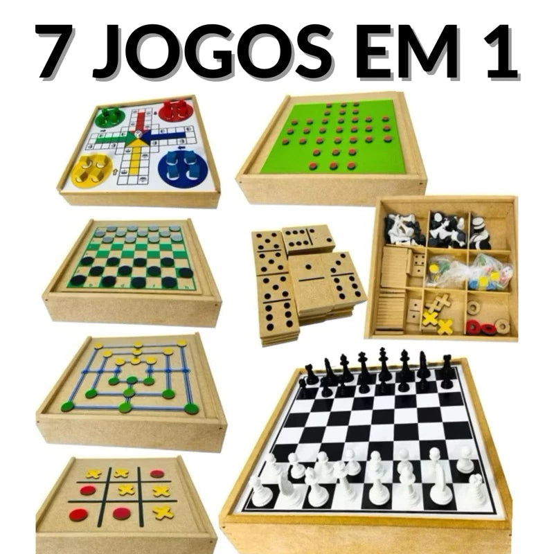 Coleção Jogos Clássicos 7 em 1 | Diversão em Família e Memórias Duradouras