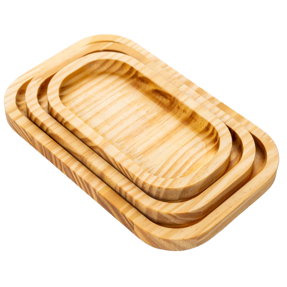 Conjunto Bandejas ChefWood | Praticidade para seus Pestiscos ou Churrasco | Kit 3 bandejas