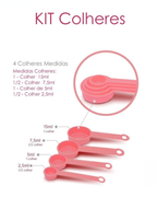 Conjunto Medidor Gourmet Rosa | Kit Completo 9 em 1 para Receitas Perfeitas