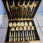 Conjunto de Talheres Gourmet Inox | 24 Peças com Maleta Organizadora Premium