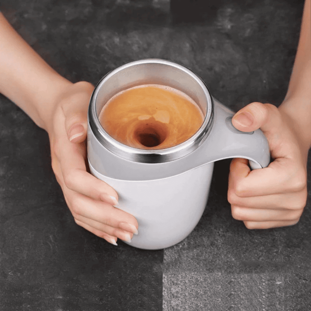 Copo Mixer Magnético Pro | Misturador Inteligente para Café, Leite e Whey