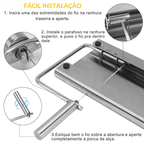 Cortador Multiuso de Precisão | Fatiador Manual de Pães, Queijos e Presunto