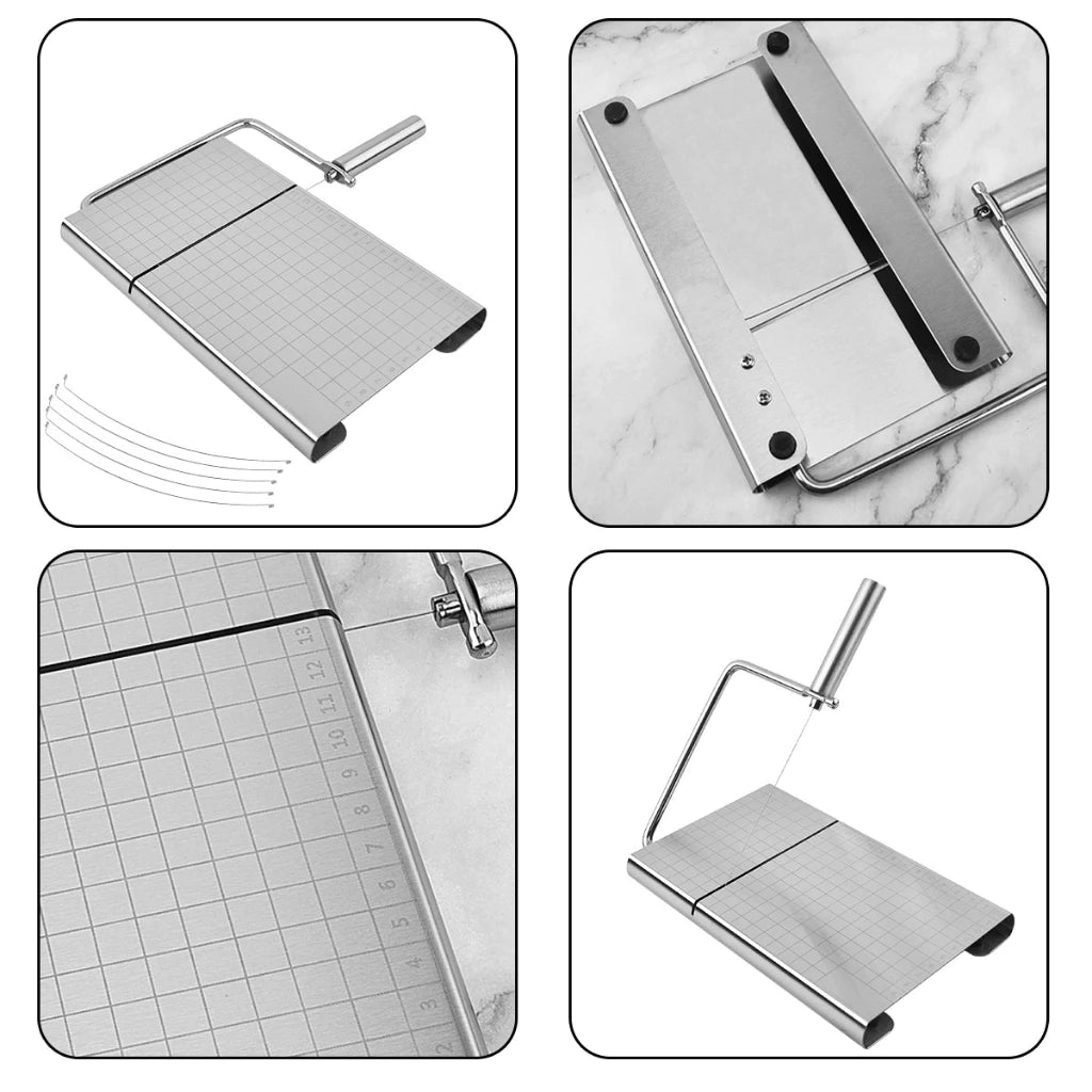 Cortador Multiuso de Precisão | Fatiador Manual de Pães, Queijos e Presunto