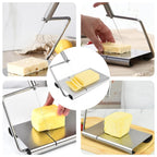 Cortador Multiuso de Precisão | Fatiador Manual de Pães, Queijos e Presunto