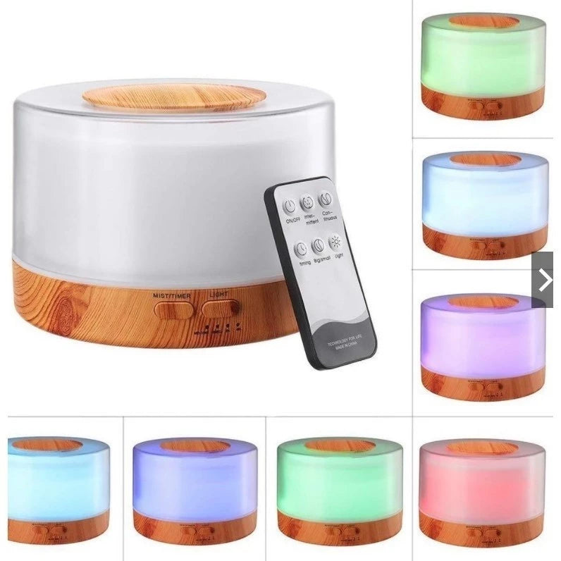 Difusor Ultrassônico Zen Decor | Umidificador e Aromatizador com LED 7 Cores