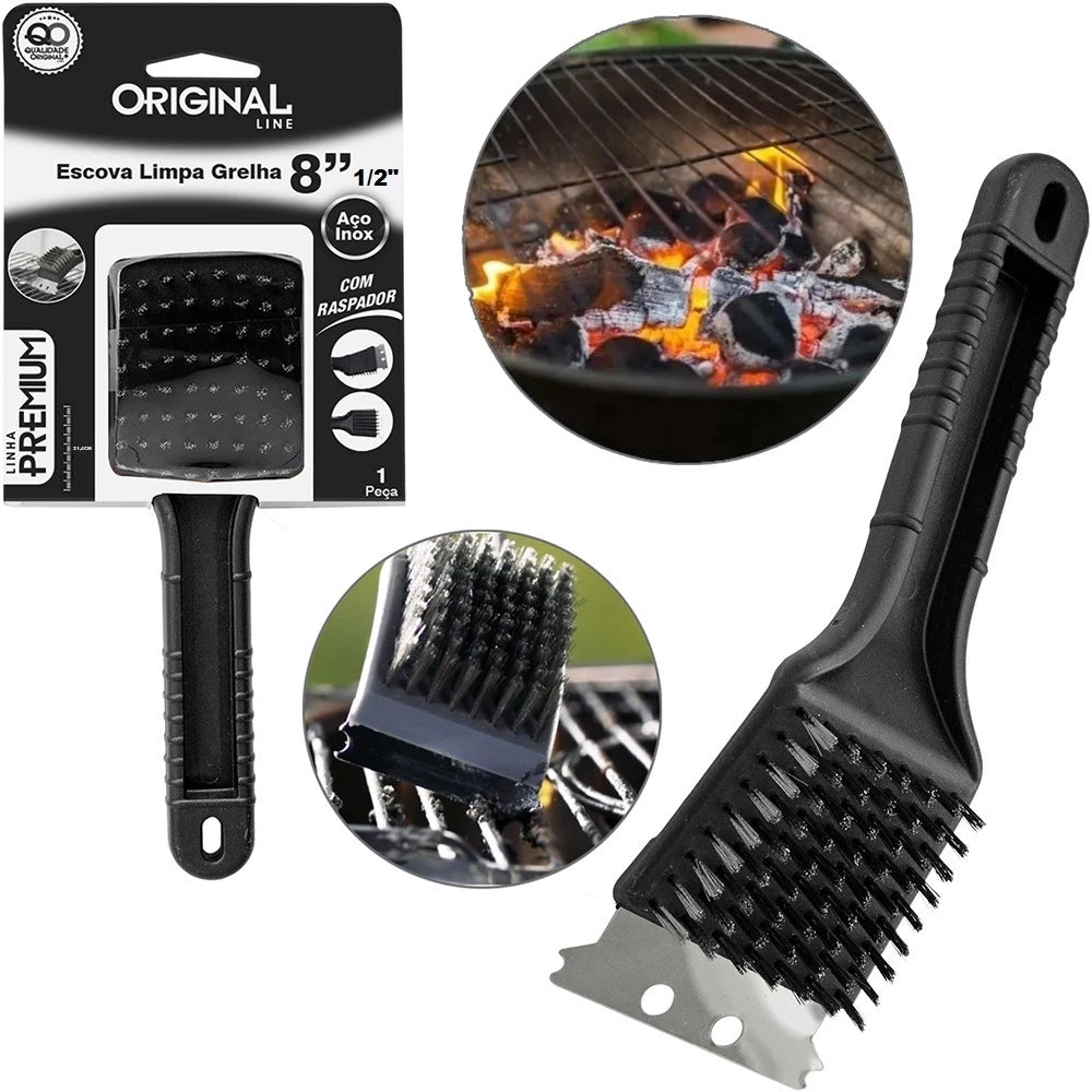 Escova Grelha MasterGrill | Limpeza Rápida e Sem Esforço no Churrasco | Compre 1 e Leve 2