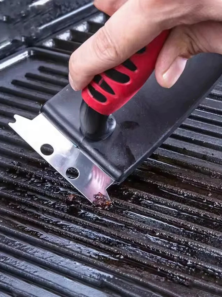 Escova Multifuncional Grill Clean | Remove Gordura e Ferrugem com Esforço Zero