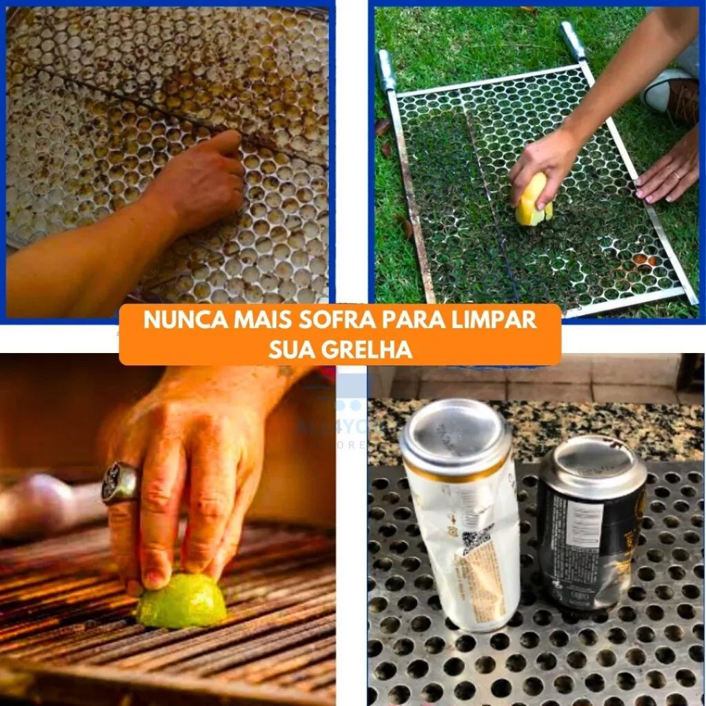 Escova Grelha MasterGrill | Limpeza Rápida e Sem Esforço no Churrasco | Compre 1 e Leve 2