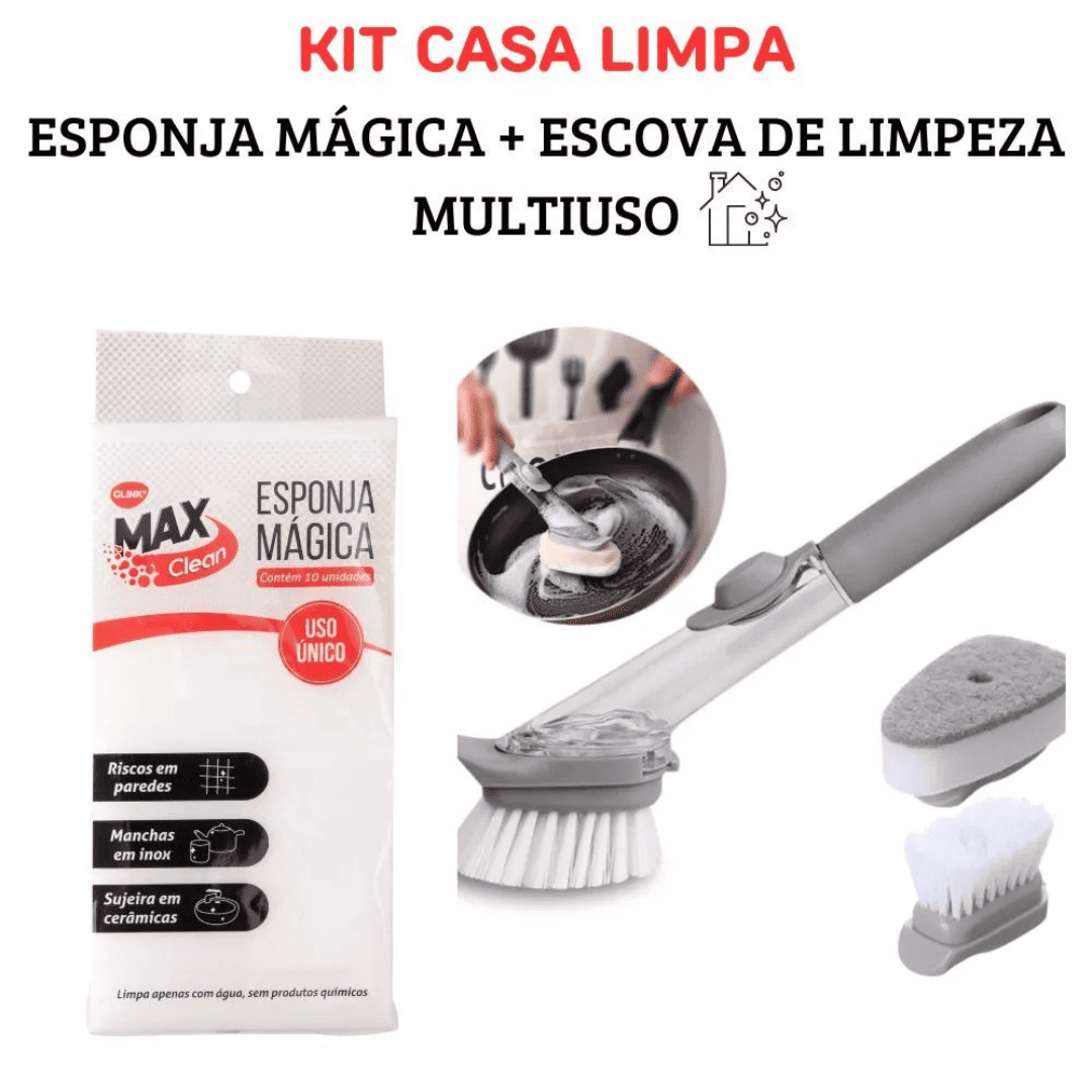 Escova com Dispenser SmartClean