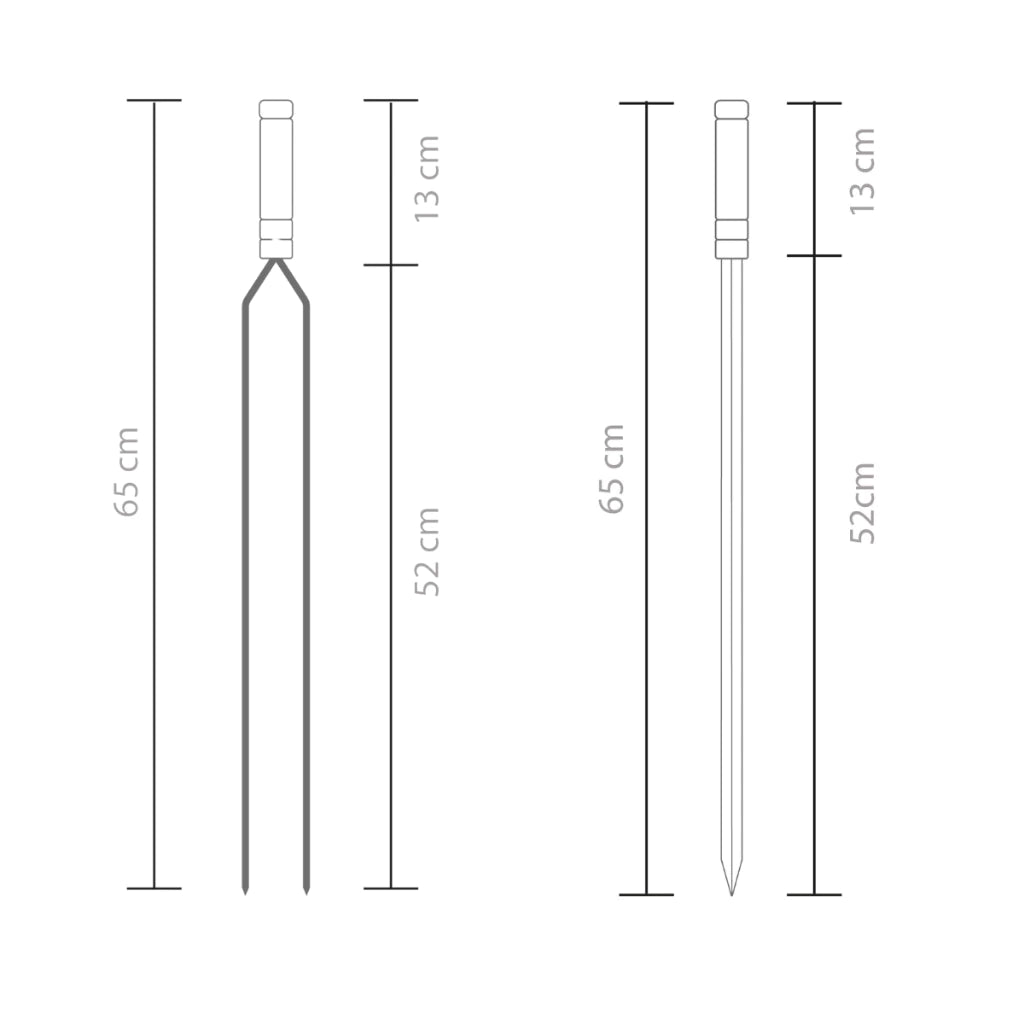Espeto Churrasco MestreInox | Durabilidade e Versatilidade Reto e Duplo