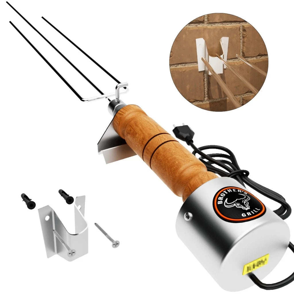 Espeto Giratório ChefGiro | Carne Uniforme e Suculenta Sem Esforço