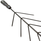 Espeto para Coraçãozinho e Aperitivos Inox 304 | 10 Pontas com Cabo Térmico | 63cm de comprimento