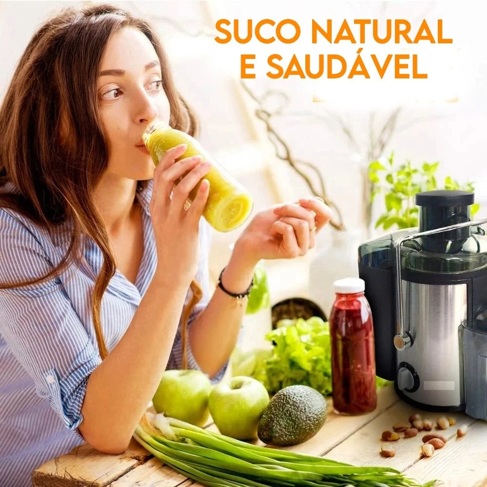 Extrator de Sucos ChefVita | Saúde e Praticidade com Potência Turbo