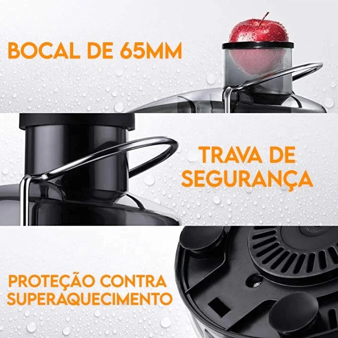Extrator de Sucos ChefVita | Saúde e Praticidade com Potência Turbo