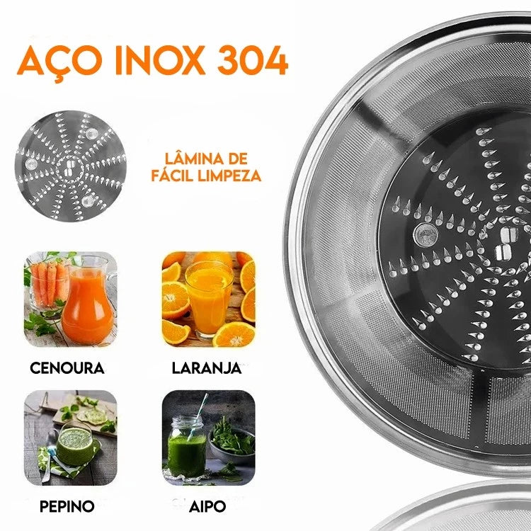 Extrator de Sucos ChefVita | Saúde e Praticidade com Potência Turbo