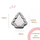 Forma Pinheiro Ballerine | Sobremesas Natalinas Decoradas com Charme