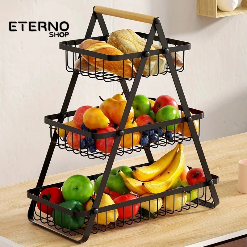 Fruteira Aramada Elegance | Organização e Charme para Sua Mesa