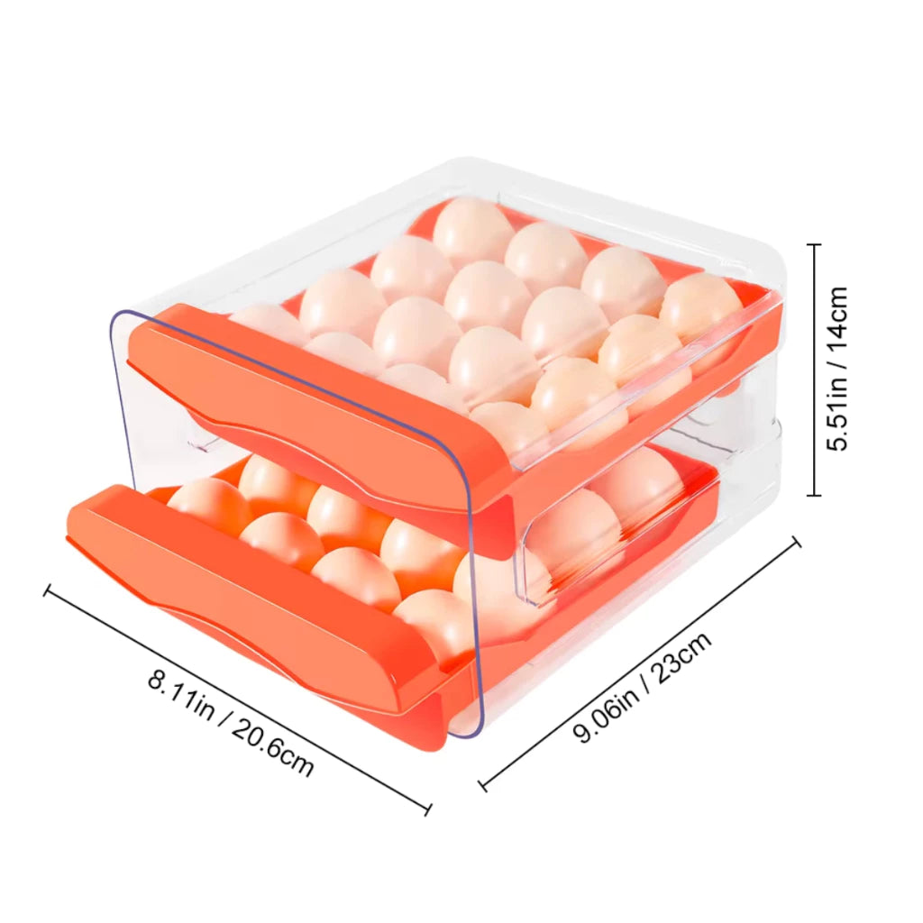 Gaveteiro Ovos Empilhável | O Fim de Ovos Quebrados e Espalhados
