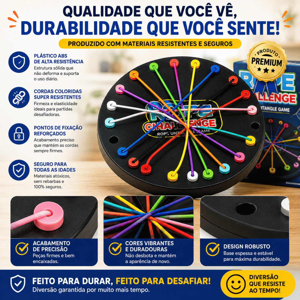 Jogo Educativo Desafio das Cordas | Estimule o Raciocínio Lógico