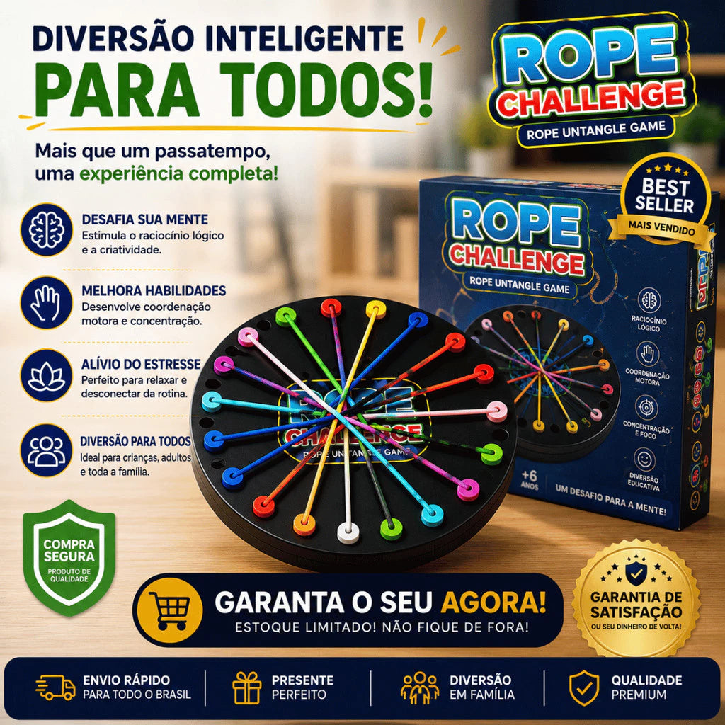 Jogo Educativo Desafio das Cordas | Estimule o Raciocínio Lógico