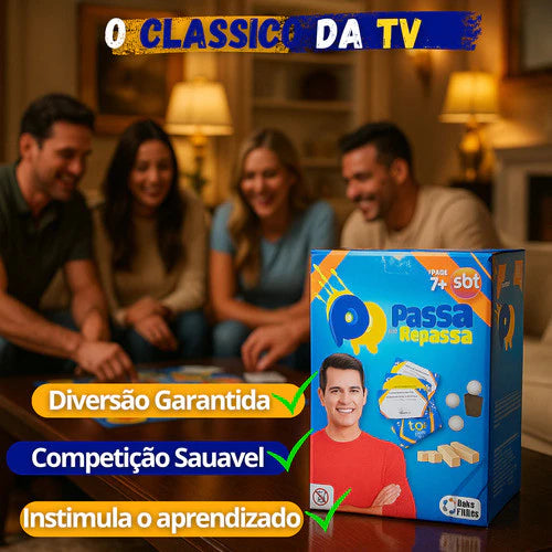 Jogo Passa ou Repassa Pais & Filhos | Raciocínio e Diversão Garantida