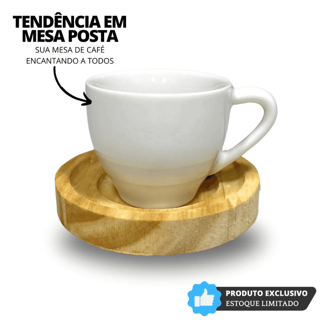 Jogo Xícaras Expresso Elegance | Café Sofisticado para Mesa Posta