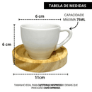 Jogo de Xícaras Porcelana Elegance 75mL