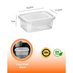 Kit 10 Marmitas Fitness Pro | Potes 800ml com Travas de Vedação Total