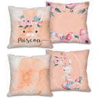 Kit 4 Capas de Almofada Páscoa Encantada | Kit 4 Capas 45x45cm com Zíper Invisível