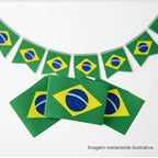 Kit 50 Bandeirinhas do Brasil | Decoração Copa do Mundo, Festas e Comemorações Patrióticas