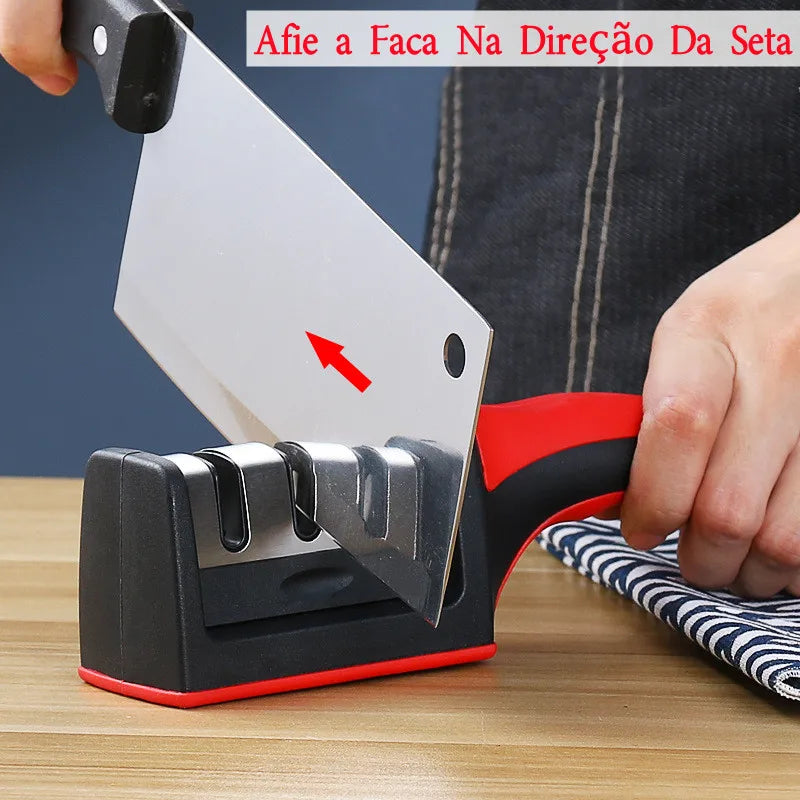 Kit Afiador de Facas 3 em 1 QUICKSHARP™ | Compre 1 e Leve 2