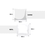 Kit 4 Almofadas Natal Luxo | Decoração Aconchegante e Festiva para o Sofá