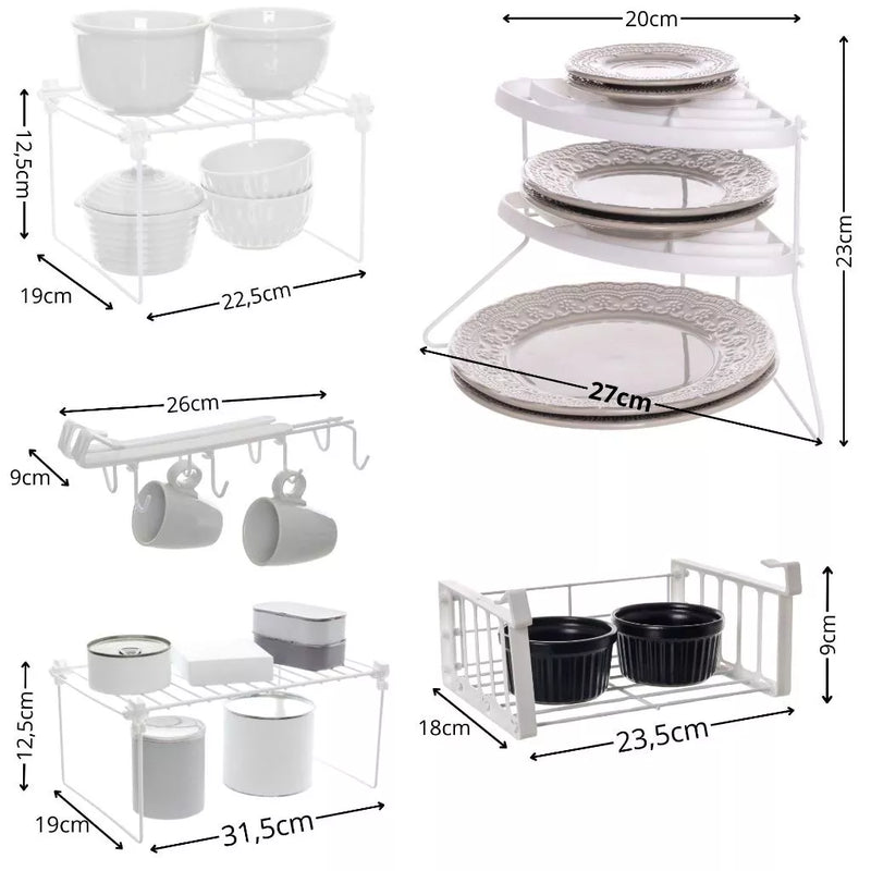 Kit Armário ChefClean 5x1 | Otimização Vertical e Adeus à Bagunça