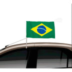 Kit Bandeira Brasileira Automotiva | Mostre seu Orgulho em Movimento | Kit com 3 Bandeiras