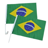 Kit Bandeira Brasileira Automotiva | Mostre seu Orgulho em Movimento | Kit com 3 Bandeiras