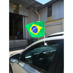 Kit Bandeira Brasileira Automotiva | Mostre seu Orgulho em Movimento | Kit com 3 Bandeiras