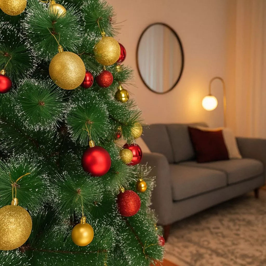 Kit Bolas Natal Premium Luxo | Decoração Completa com Variedade e Brilho