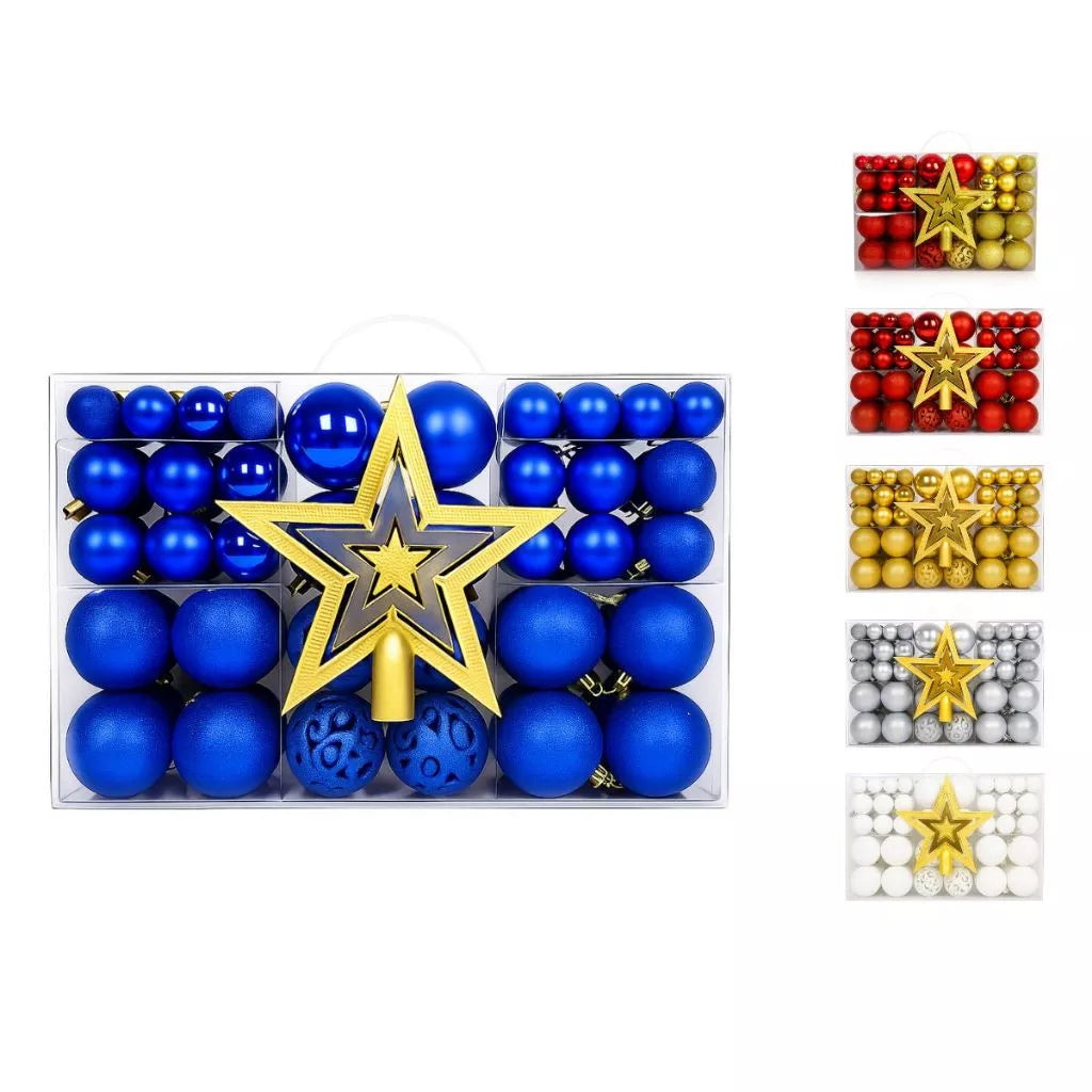 Kit Bolas Natal Premium Luxo | Decoração Completa com Variedade e Brilho