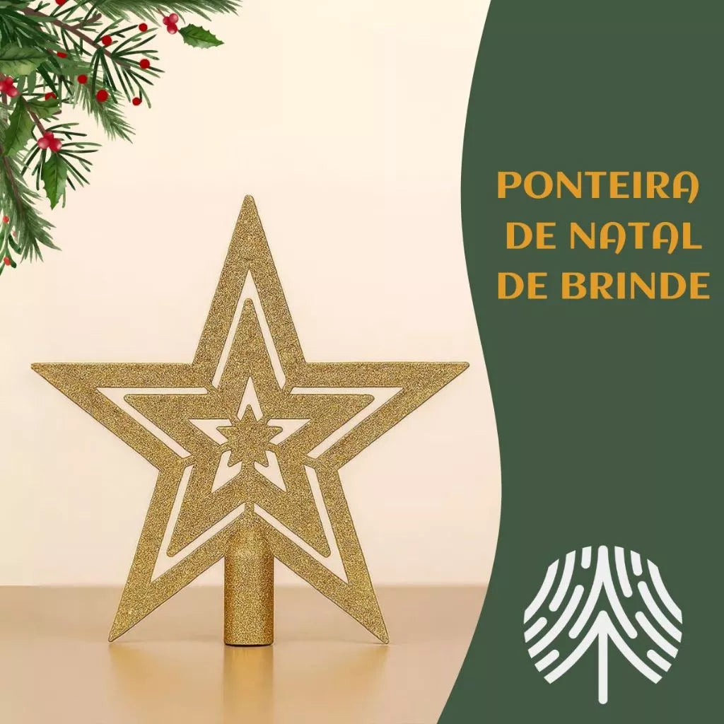 Kit Bolas Natal Premium Luxo | Decoração Completa com Variedade e Brilho