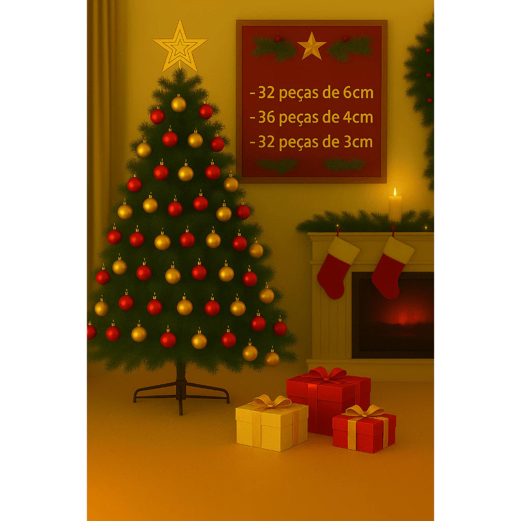 Kit Bolas Natalinas CharmeFlex | O Segredo para uma Árvore Volumosa e Completa | Ganhe um Brinde exclusivo