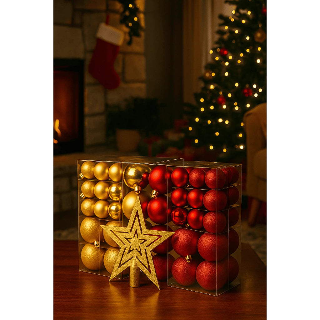 Kit Bolas Natalinas CharmeFlex | O Segredo para uma Árvore Volumosa e Completa | Ganhe um Brinde exclusivo