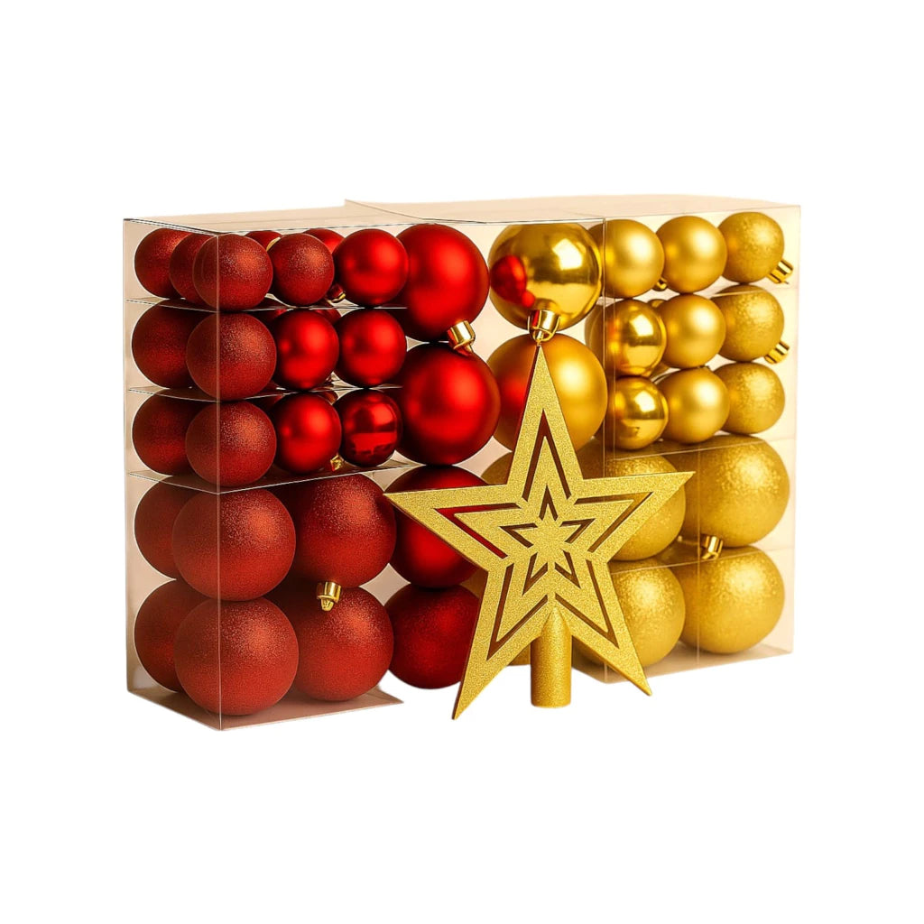 Kit Bolas Natalinas CharmeFlex | O Segredo para uma Árvore Volumosa e Completa | Ganhe um Brinde exclusivo