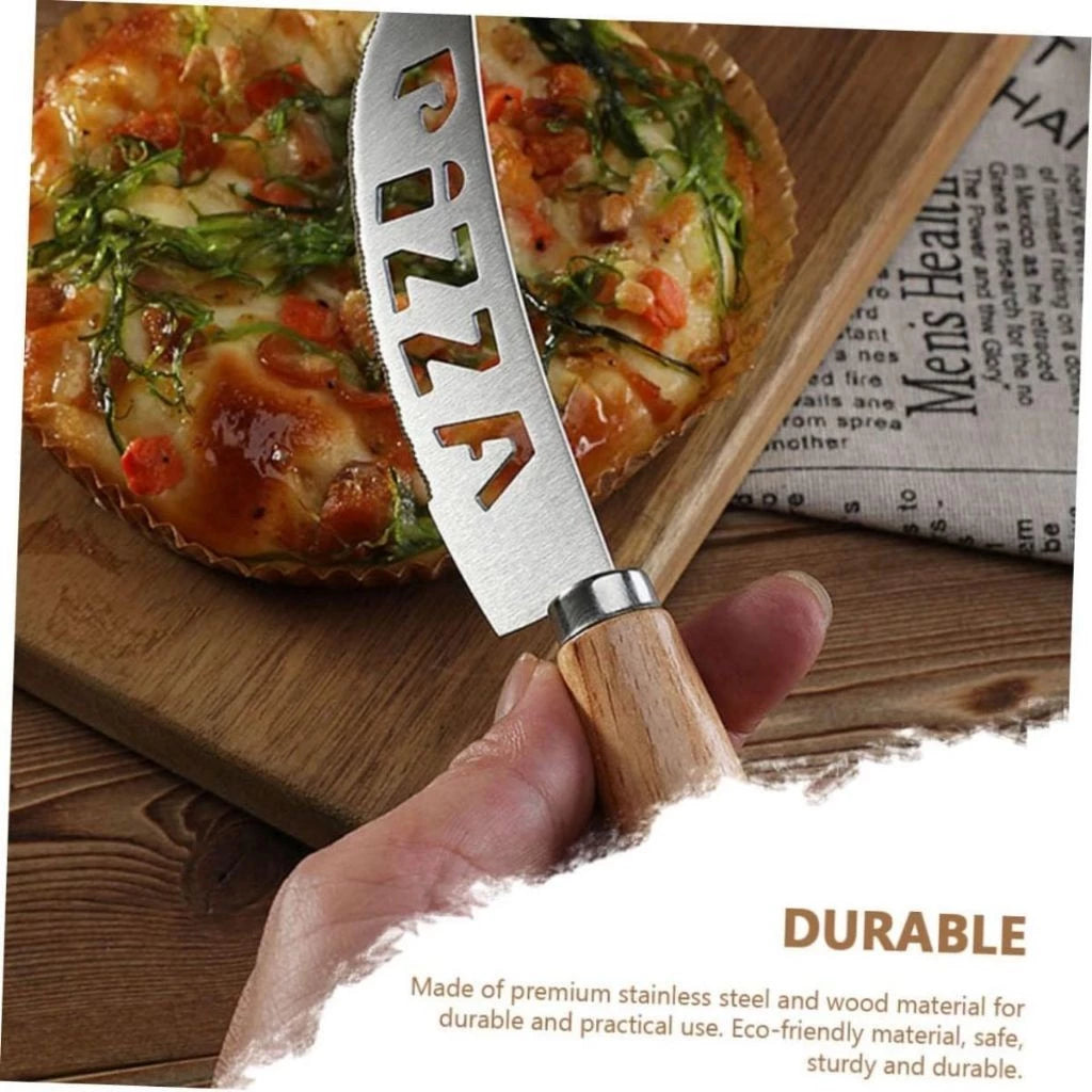 Kit Chef Pizza | Corte Preciso em Inox e Cabo de Madeira Clássico